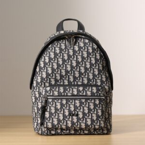 高仿Dior*Rider系列雙肩背包Oblique印花M免檢版