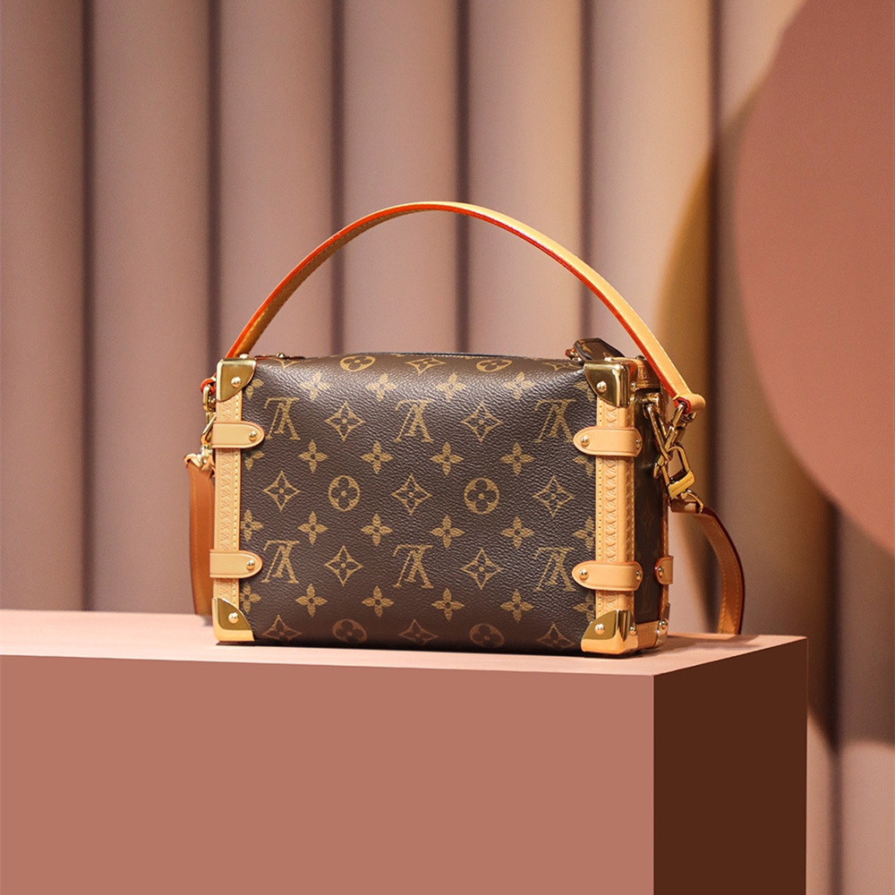 高仿LV盒子包SideTrunk系列老花帆布升級免檢版 - Image 3