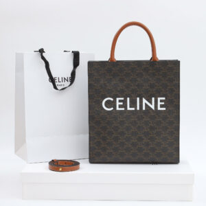 高仿Celine*Cabas系列托特袋191542棕印花免檢版