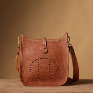 原單高仿包包HermesEvelyne單肩包金棕色