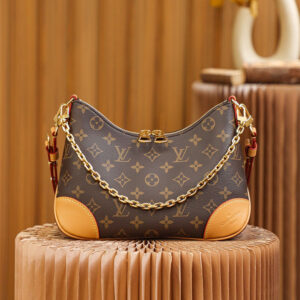 高仿LV單肩包經典老花Boulogne系列牛仔包免檢版