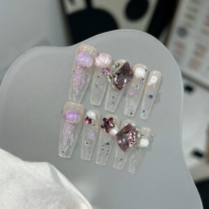 【獨家設計】 施華洛 繽彩水母穿戴甲 純手工