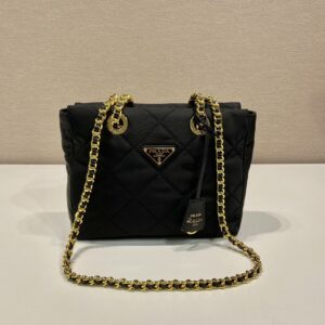 高仿Prada*ReEdition系列中古袋1BG468黑色免檢版