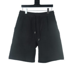 高仿LV*1AFR0053滿印提花休閒短褲黑色