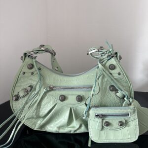 高仿Balenciaga*LeCagole系列餃子包薄荷綠S