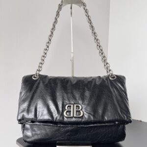 高仿BalenciagaMonaco系列23款冬季黑銀M