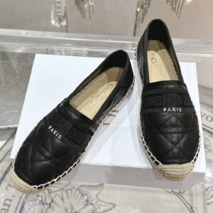 高仿Dior*Granville系列KDD974漁夫鞋小牛皮黑色免檢版