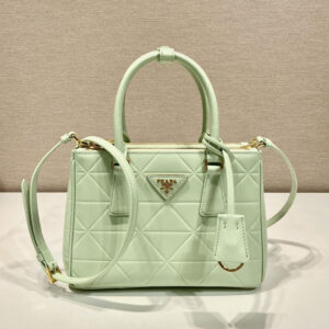 高仿Prada手提單肩包1BA896綠色免檢版