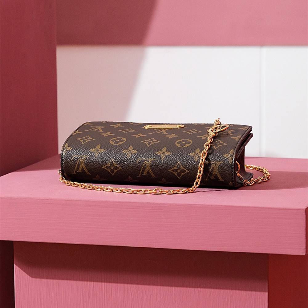 原單高仿LV鏈條手拿包經典老花系列免檢版 - Image 7