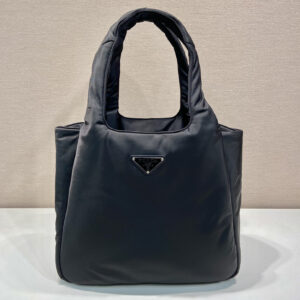 高仿Prada手提袋1BG449黑色大號免檢版