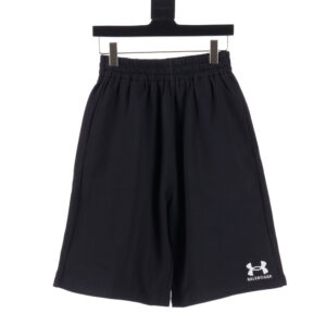 高仿Balenciaga聯名UnderArmour系列SS25款短褲黑色