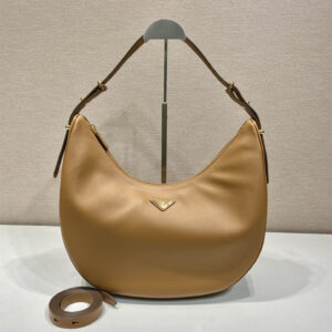 高仿Prada*Moon手袋系列1BC212大號焦糖色免檢版