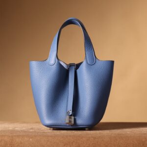 高仿Hermes*PicotinLock18瑪瑙藍銀扣免檢版