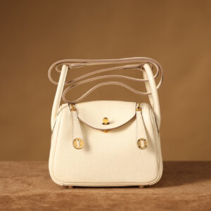 頂級復刻HermesLindy單肩包奶油白金扣