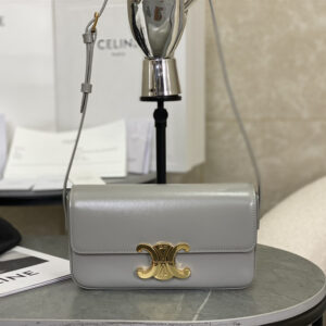 高仿Celine*Triomphe系列手袋194143灰色免檢版
