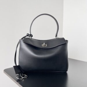 高仿BalenciagaRodeo系列手提單肩包黑銀XS