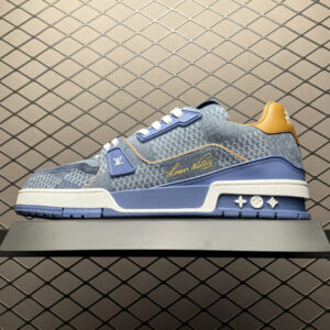 高仿LV*Trainer系列66PJLN38休閒鞋拼色格子純原版本