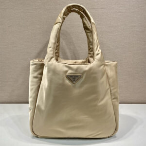 高仿Prada手提袋1BG449卡其色大號免檢版