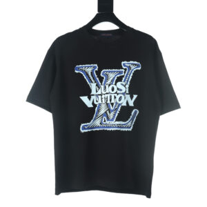 高仿LV*1AFR0049塗層LOGO短袖T恤白色