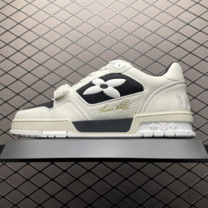 高仿LV*Trainer系列64PJLN38休閒鞋白黑拼色純原版本