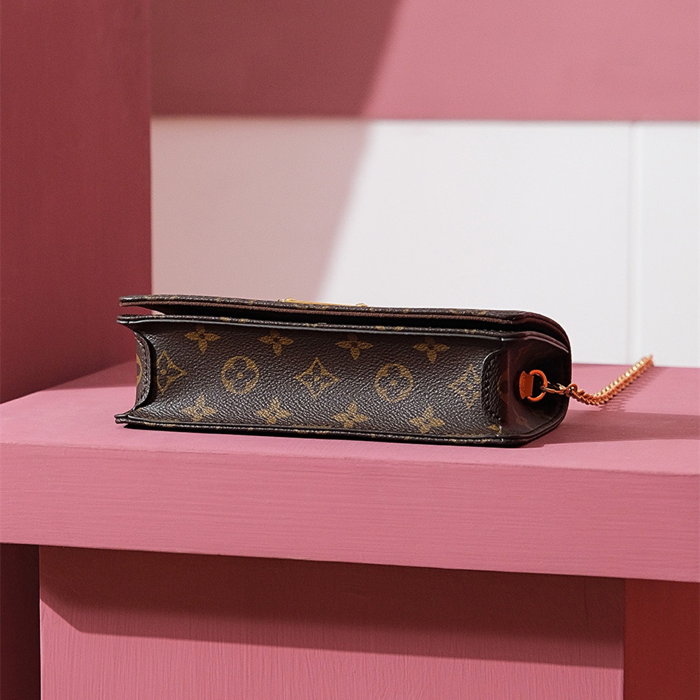 原單高仿LV鏈條手拿包經典老花系列免檢版 - Image 9