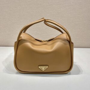 高仿Prada單肩袋1BA451棕色免檢版