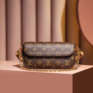 香港原單LV腋下單肩包老花帆布免檢版