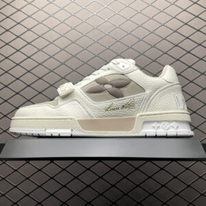 高仿LV*Trainer系列63PJLN38休閒鞋白灰拼色純原版本