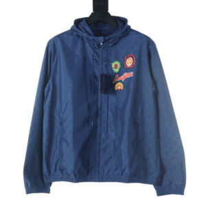 高仿LV*SS23系列1AB7MP三方聯名衝鋒衣套裝藍色