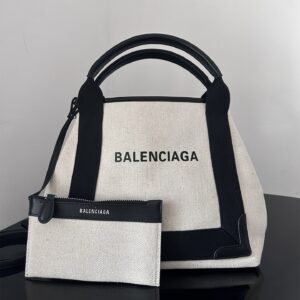 高仿BalenciagaNavyCabas帆布Tote包26CM