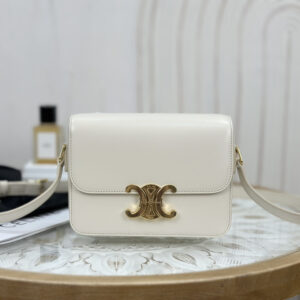 高仿Celine*Triomphe系列手袋188423白色免檢版