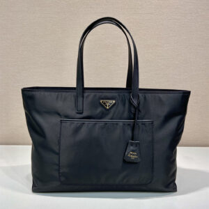 高仿Prada托特包1BG527大號黑色免檢版