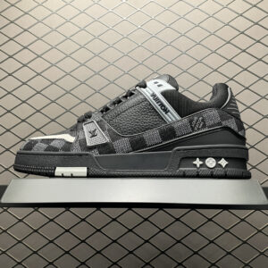 高仿LV*Trainer系列1ACPSF休閒鞋棋盤格黑色純原版本