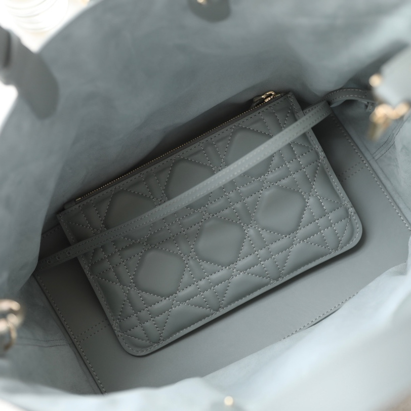 高仿DiorToujours系列購物袋褐色中號免檢版 - Image 7