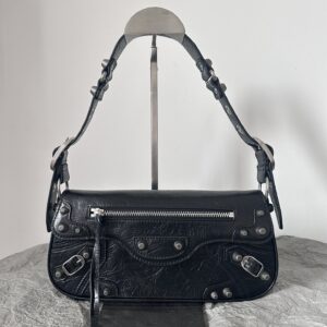 高仿Balenciaga*LeCagole2024新款法棍包黑色S