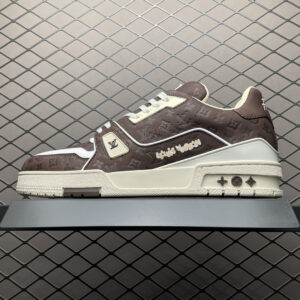 高仿LV*Trainer系列1ACR5Z休閒鞋深棕色純原版本