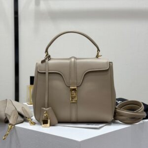 高仿Celine*Cles16系列手袋188003褐色免檢版