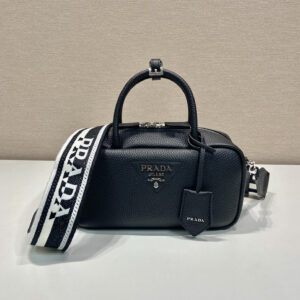 高仿Prada手提包1BB102黑色免檢版
