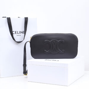 高仿Celine*Triomphe系列腋下包199183黑色免檢版
