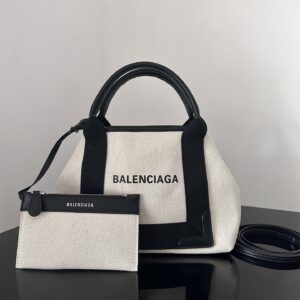 高仿BalenciagaNavyCabas帆布手提袋24CM