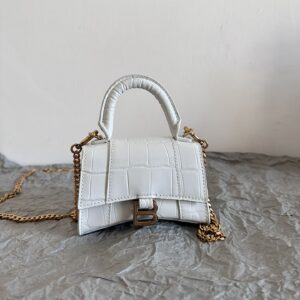 高仿Balenciaga*Nano系列迷你沙漏包白色