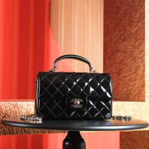 高仿Chanel*24K系列AS2431小牛皮漆面黑色免檢版