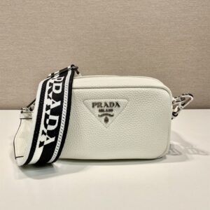 高仿Prada斜跨包1BH192白色免檢版