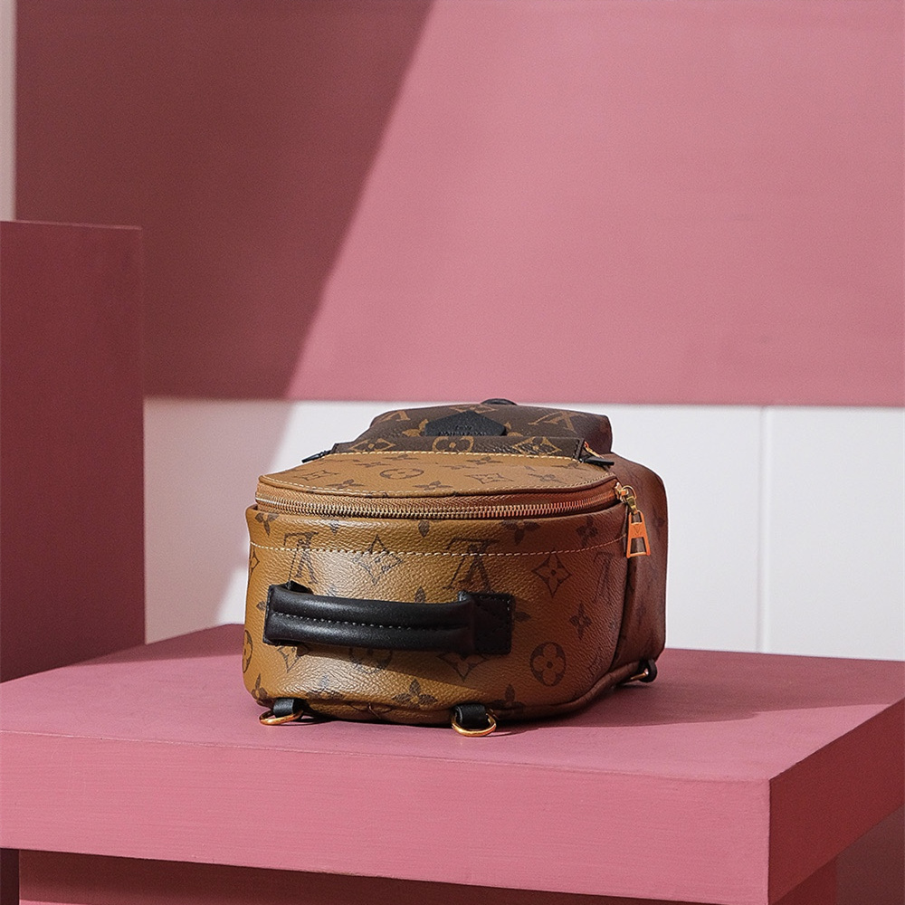 原單LV迷你雙肩包雙拼老花帆布免檢版 - Image 8