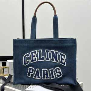 高仿Celine*Tote系列196762牛仔藍免檢版