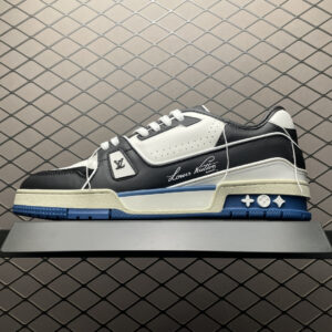 高仿LV*Trainer系列62PJLN38休閒鞋黑色拼色純原版本