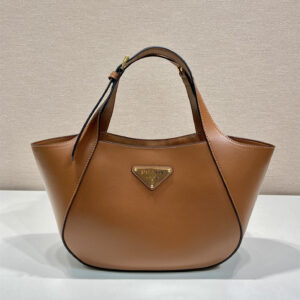 高仿Prada手拎袋1BG483棕色免檢版
