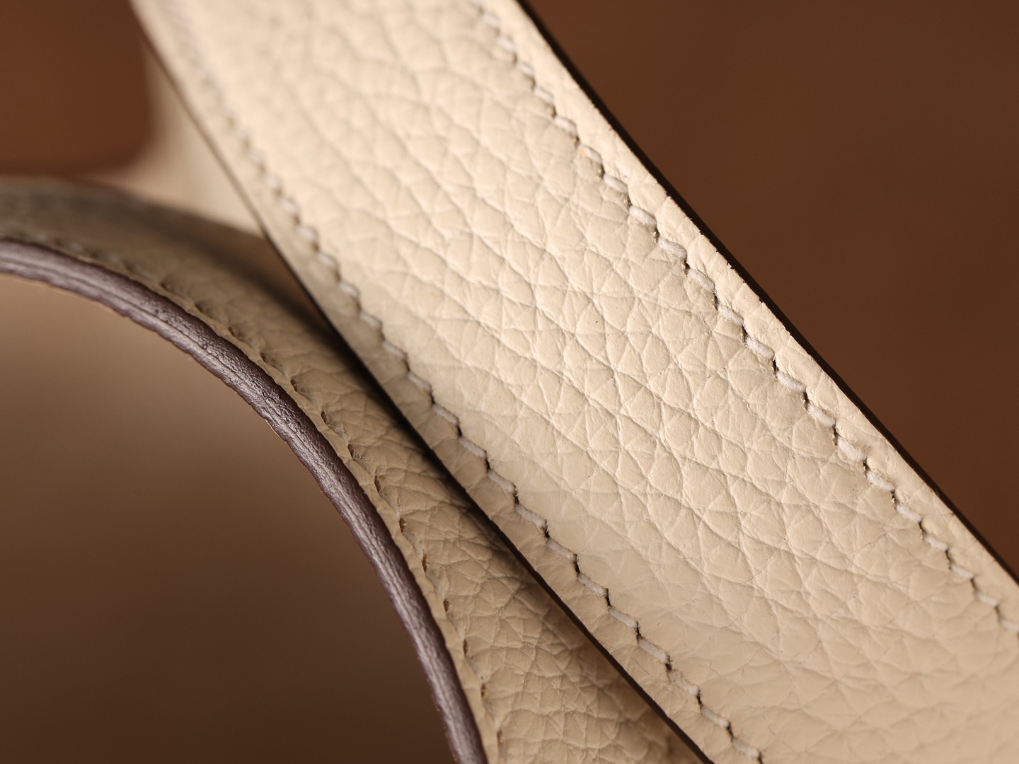 高仿奢侈品Hermes水桶包奶昔白銀扣原廠皮革 - Image 11