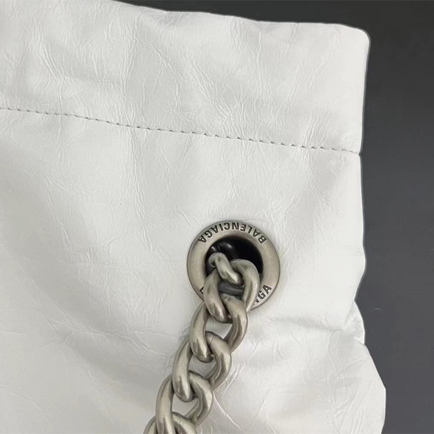 高仿Balenciaga2023Crushtote褶皺牛皮手拎袋大號 - Image 10