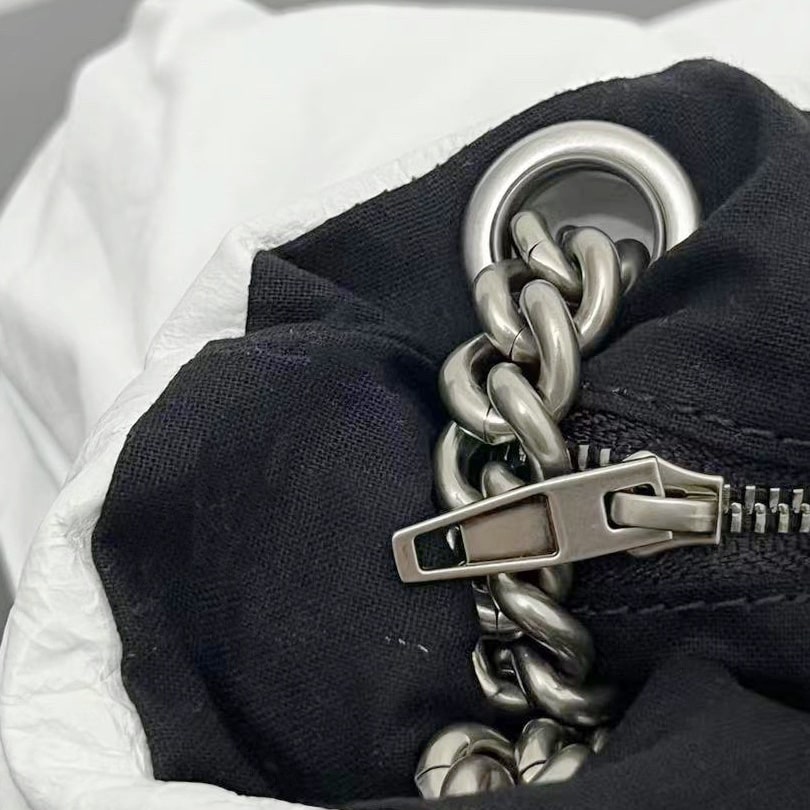 高仿Balenciaga2023Crushtote褶皺牛皮手拎袋大號 - Image 12